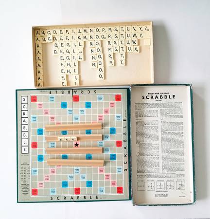 Vintage Scrabble by J. W. Spear & Sons Edition 1