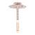 Rose Gold Morganite & Two Diamond Rings Set – $1,600 3 thumbnail