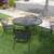 Vintage Woodard Wrought Iron Patio Set-Table+4 Chairs-1950's 2 thumbnail