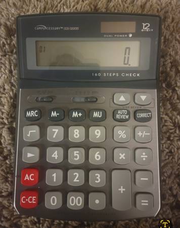 CCS-02200 Compucessory 12-Digit Large Display Calculator 1