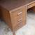 Vintage retro wooden office desk table antique tanker 11 thumbnail