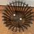 Restoration Hardware Walnut Round Floor Lamp 4 thumbnail