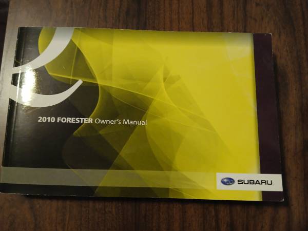2010 Subaru Forester Owner's Manuals - Free 1