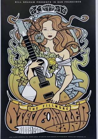 Steve Miller Band 2008 Fillmore Poster 1