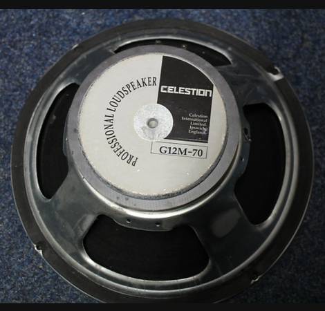 Four Celestion G12M-70 speakers 16 ohm 1