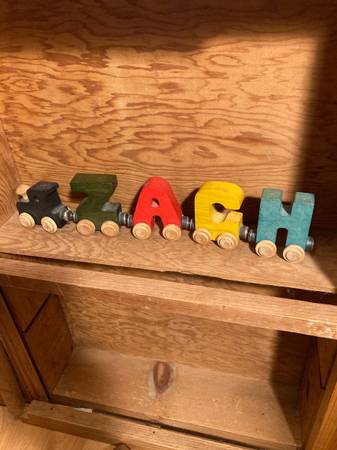 Zach wooden name train 1
