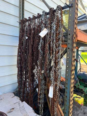 Garden Tractor Tire Chains about 8 Sets 1