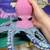 Crocheted Pink Purple and Blue Octopus plushie 4 thumbnail