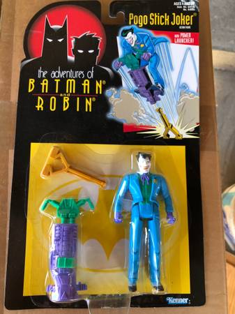 1995 Adventures of Batman and Robin POGO STICK JOKER Action Figure Ken 1
