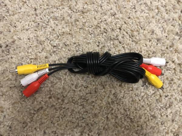 Triple RCA Cable Stereo Audio Video Camcorder Shielded - NEW 1