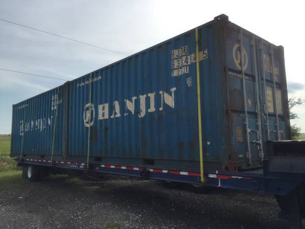 Pair of Used 20' Shipping Containers Conex Container 1
