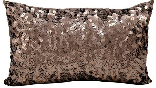 SEQUIN BRONZE THROW PILLOW 1