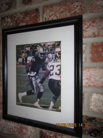 Jerry Rice original autographed picture Oakland Raider 1
