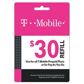 Anonymous T-Mobile $30 refills, Prepaid or Pay-as-You-Go Phone Plans! 1
