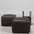 LIGNE ROSET Dark Chocolate LARGE WOVEN LEATHER Ottoman Coffee Table 10 thumbnail