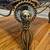 TWO TONED IRON OTTOMAN WITH LION HEAD DECORATION & LION HEAD UPHOLSTER 5 thumbnail