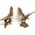 Collection of Vintage Brass Eagle Statues 2 thumbnail