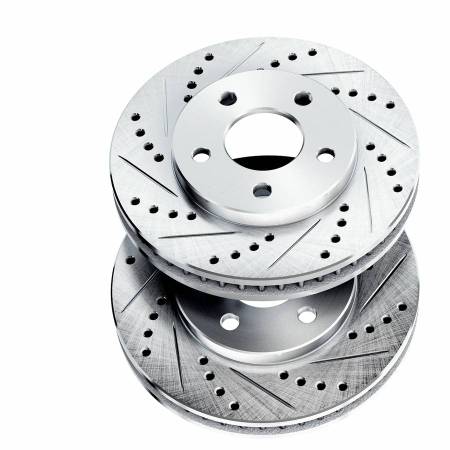 1977-1981 VERSAILLES GRANADA MONARCH REAR SLOTTED CROSS DRILLED ROTORS 1