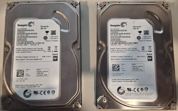 Hard Drive SATA 250GB 3.5" Desktop 1