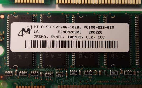 MAC G4 PC100 RAM MEMORY - 1Gb (4x256mb) Matching Memory Sticks - $3063436952410371121