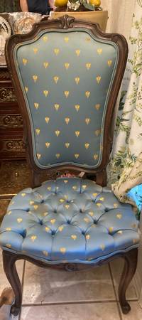 Button Tufted high back Chairs (4) EACH $150 1