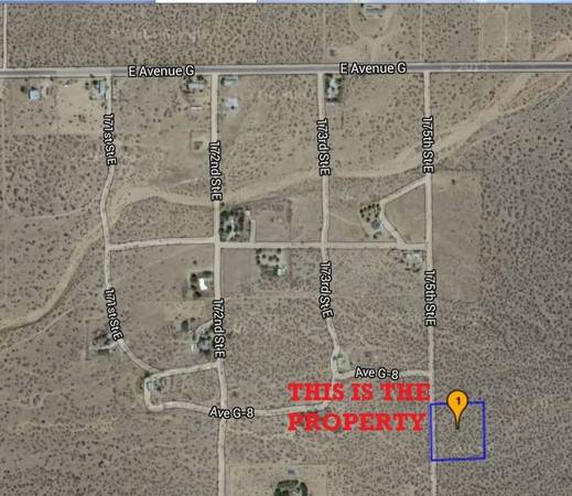 $19,500 / 113256ft2 - 2.6 ACRES 175 STE E Avenue G6, Lancaster, CA 93535 (Condado de LA, CA)63812199118467124