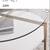 West Elm Coffee Table wood and glass display 2 thumbnail