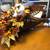 Cornucopia, medium size, fall foliage, feathers and bird 2 thumbnail