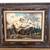 Large Vintage Original Oil Painting of Mountains in Wooden Frame 1 thumbnail