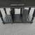 Solid wood black butcher block top top kitchen island 4 thumbnail