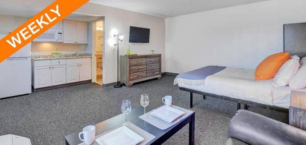 $418 Fully furnished large studios, Available at weekly rates63907028826114123
