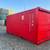 Red 6 m Shipping Container with Sectional Garage Doors 2 thumbnail