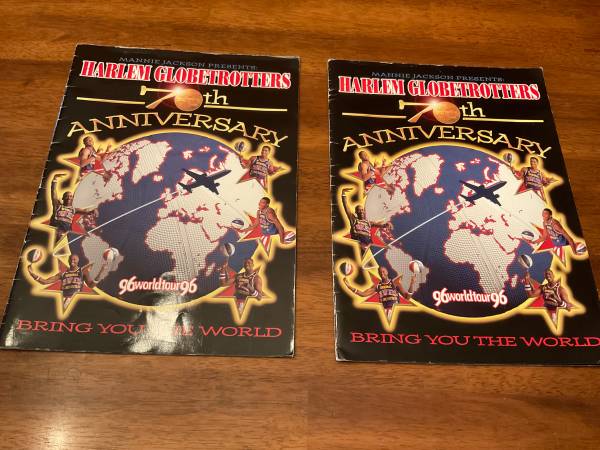 Harlem Globetrotters 70th Anniversary World Tour Booklets