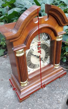 Dunhaven Quartz Mantel Clock w/ Westminster 1