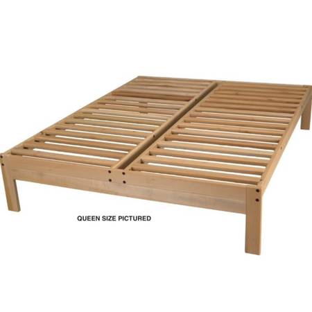 Queen Platform Solid Wood Bed Frame - Nomad by KD Frames 1