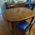 Solid wood vintage/antique table and chairs 2 thumbnail