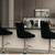 Brand New Meridian Bar Stools (2) Velvet Black with Chrome Base 2 thumbnail