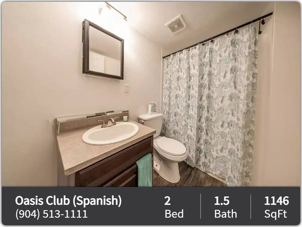 $1,400 / 2br - 1146ft2 - ¡X bd, X ba ready to view now! Visit Oasis Club today! (Jacksonville)64005272964353121