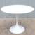 Mid-Century Modern Eero Saarinen Style Round White Tulip Dining Table 2 thumbnail