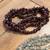 Garnet stringed chip bead necklace 1 thumbnail