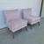 Pair of Pink Lounge Chairs 5 thumbnail