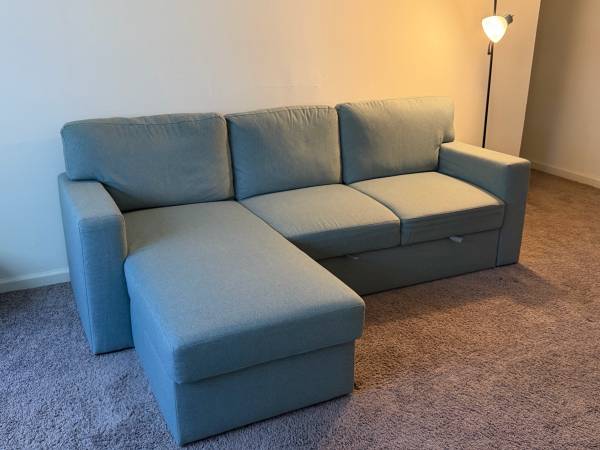 IKEA Sleeper Sofa with Chaise – Excellent Condition 1
