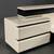 Vintage Post Modern White Lacquer Cal King Platform Bed, Rougier 5 thumbnail