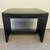 Art Deco Style Black Waterfall Vanity Bench with Green Seat 2 thumbnail