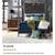 Evie Black Nickel Metal Modern Canopy Full Size Bed Frame with Linen P 3 thumbnail