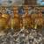 Set of (8) vintage goblets - amber 2 thumbnail