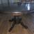 dark brown / ebony round wooden table, dia 47" 5 thumbnail
