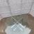 Vintage Midcentury modern chrome and glass top coffee table 3 thumbnail