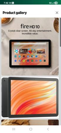 Brand new 10" Amazon Fire tablet 1