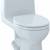 Toto Eco UltraMax 1.28 GPF 1-Piece Round Toilet w Seat Cotton White 1 thumbnail
